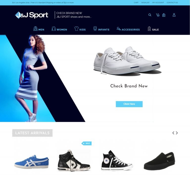 J&J Sport 이커머스 웹사이트